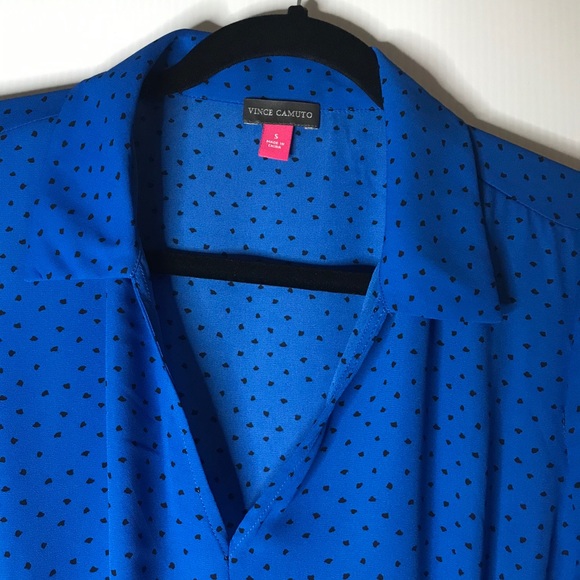 Vince Camuto Long Sleeve Belted Top - Size: S - Picture 11 of 16